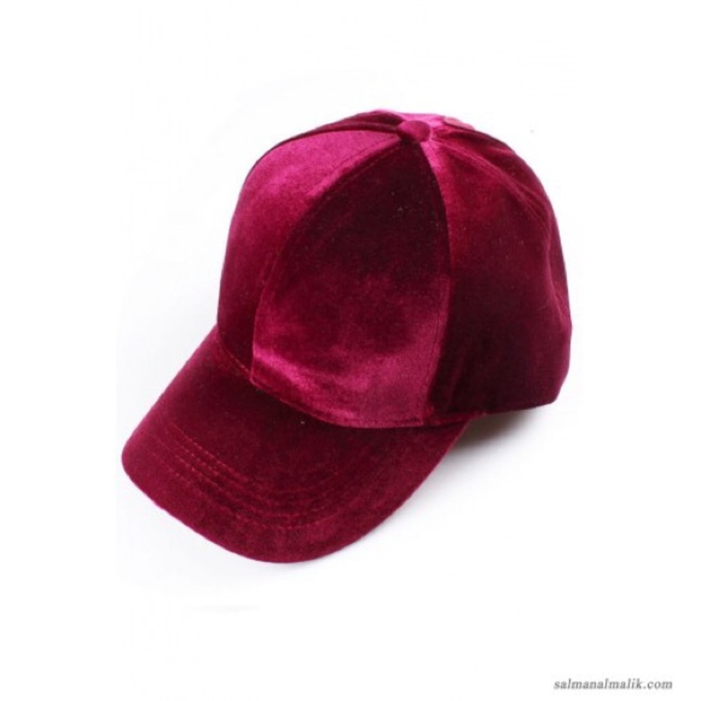 C.C. Red Pony Velvet Baseball Caps - Picture 4 of 4